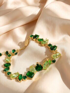 Swarovski GEMA Green Crystal Bracelet